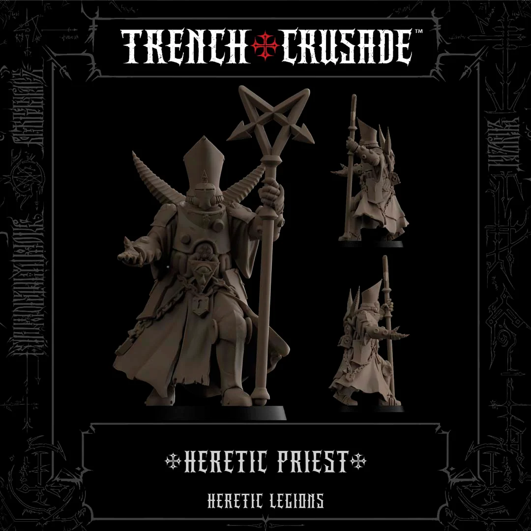 Heretic Legions Heretic Priest with Polearm, Knife - Image 3